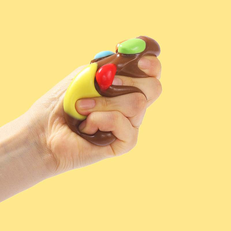 Chocolate M&M Paw Taba Squishy