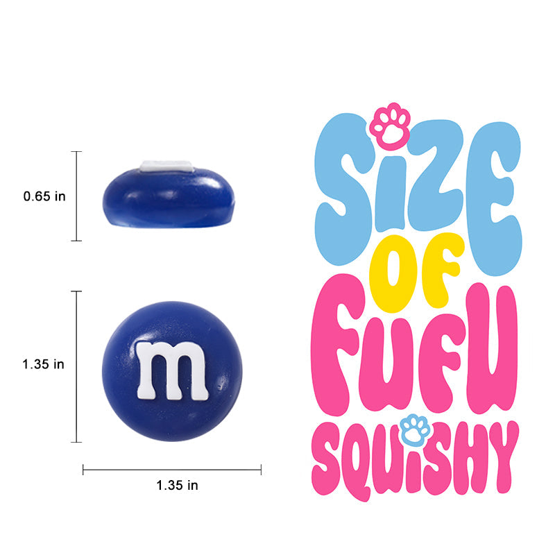 1pc Blue M&M Taba Squishy