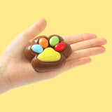 Chocolate M&M Paw Taba Squishy