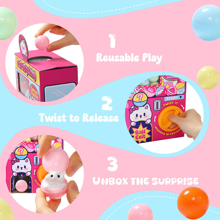 30pcs Squishy Capsule Machine Toy, Vending Machine Kids Toy