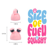 70g Pink Sad Frog Pou Taba Squishy
