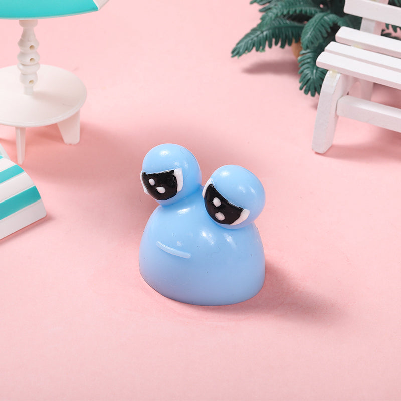 70g Blue Sad Frog Pou Taba Squishy