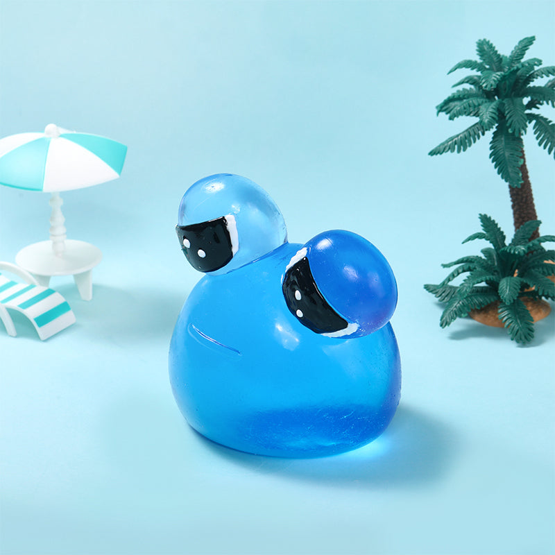 800g Giant Blue Crystal Pou Taba Squishy