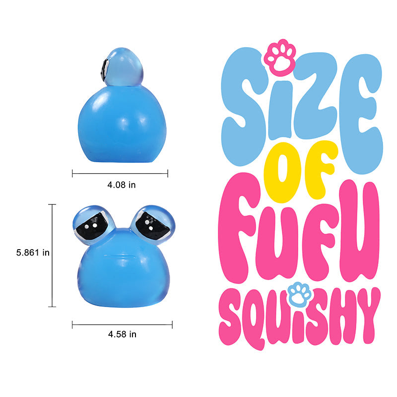 800g Giant Blue Crystal Pou Taba Squishy