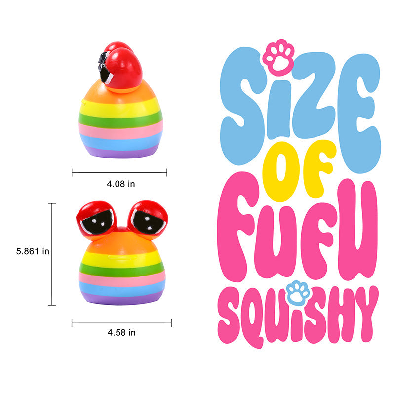 800g Giant Rainbow Pou Taba Squishy