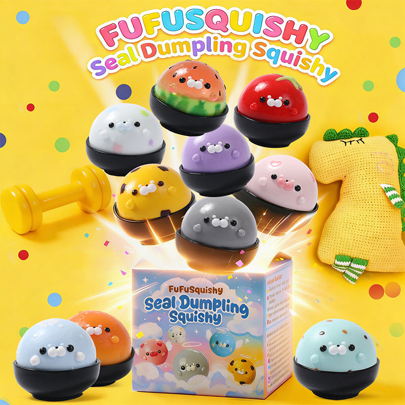 FUFUSQUISHY Seal Dumpling Squishy Blind Box