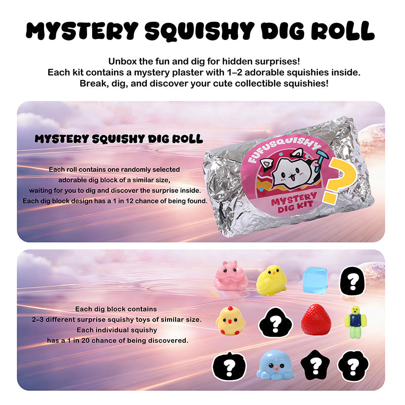 FUFUSQUISHY Mystery Dig Kit